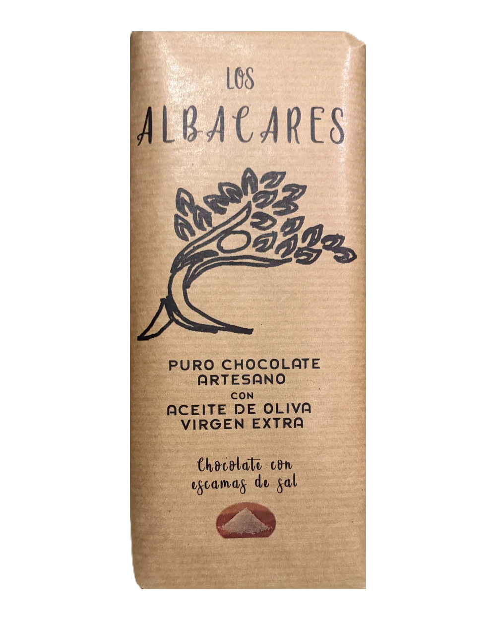 Chocolate con AOVE con Escamas de Sal