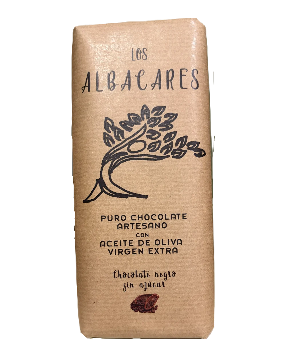 Chocolate con AOVE Negro sin Azucar