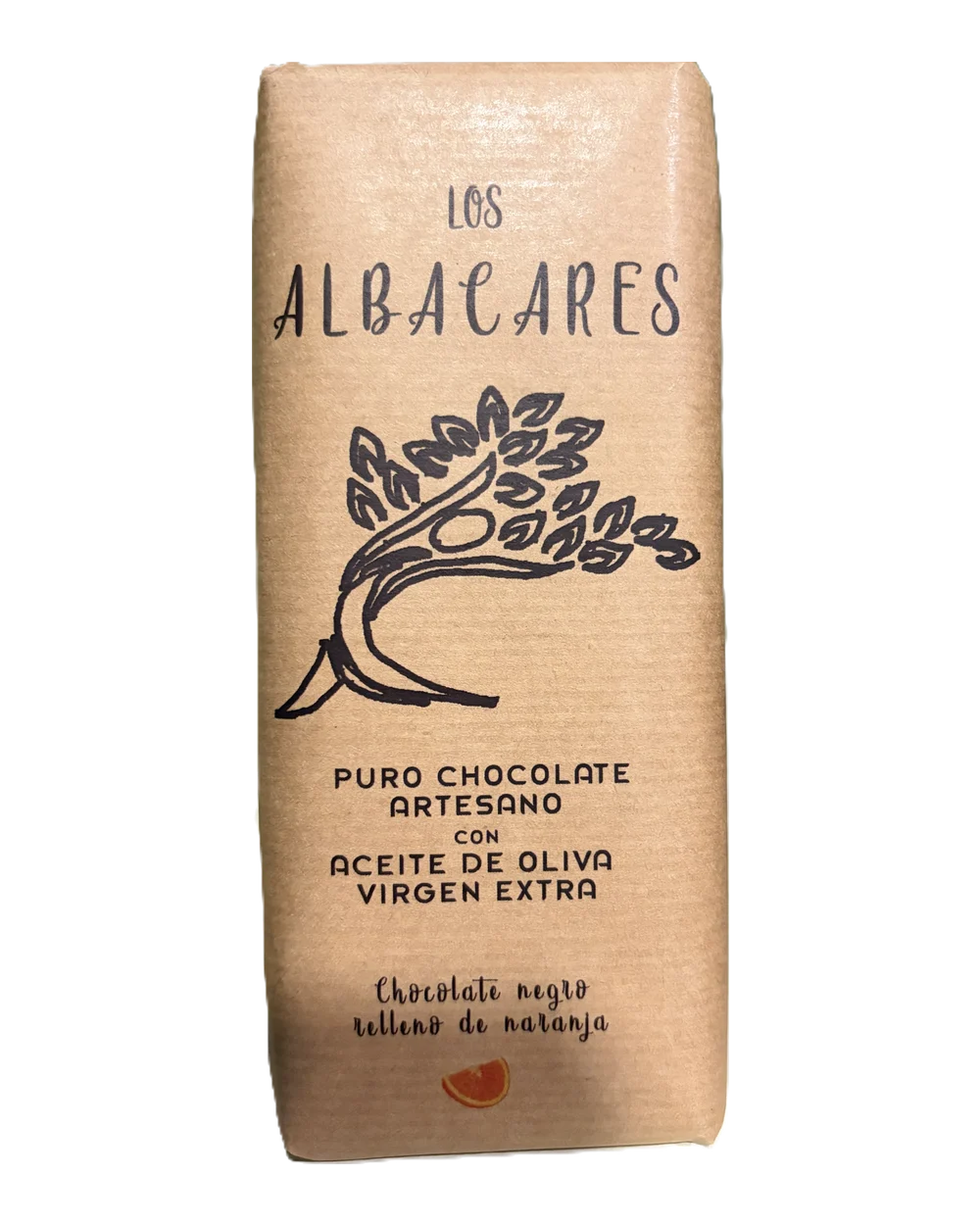 Chocolate con AOVE Relleno de Naranja