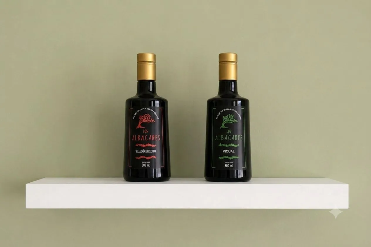 Estantería con aceites Los Albacares